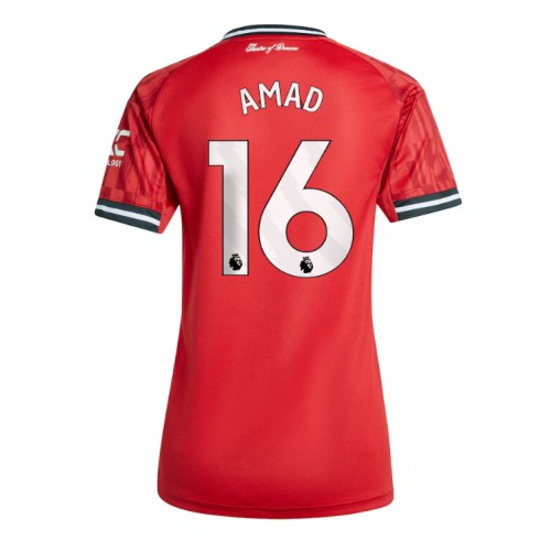 Manchester United Amad Diallo #16 Replika Hemmatröja Dam 2025-26 Kortärmad